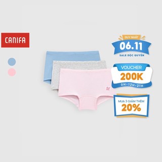 Pack 3 quần lót bé gái tam giác chất cotton CANIFA 1US23A003