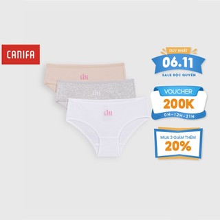 Combo 3 quần lót bé gái CANIFA  chất liệu cotton co giãn 1US22A001