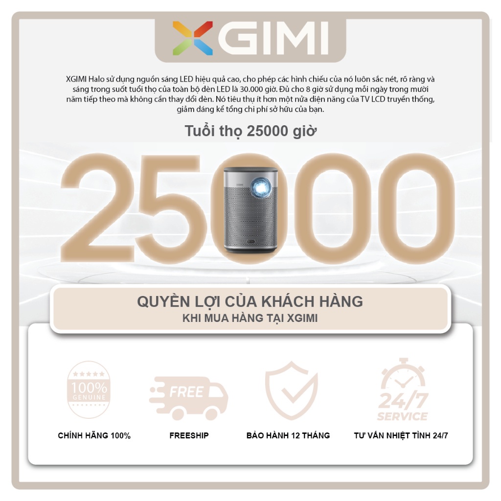 Máy chiếu thông minh Android XGIMI HALO +