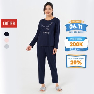 Bộ mặc nhà nữ CANIFA có hình in 6LS22W006