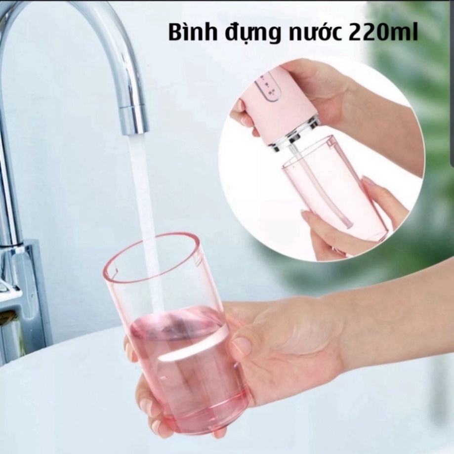 Máy tăm nước cầm tay Oral Irrig.ator - Tăm nước vệ sinh răng miệng Hàng Chính Hãng Loại 1tiện dụng cho mọi gia đình