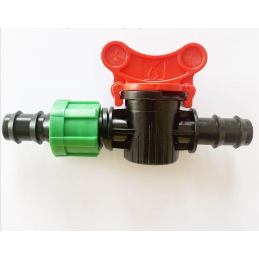 Van nối đai ren vặn dây dẹp nhỏ giọt 12mm ra ống tròn LDPE 12mm * 12mm sin Viton FKM bảo hành 2 năm