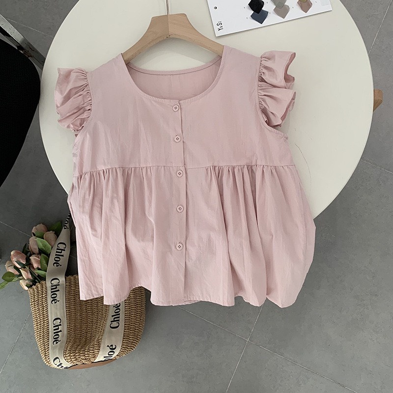 Áo babydoll,áo sơ mi babydoll nữ dáng rộng cánh tiên