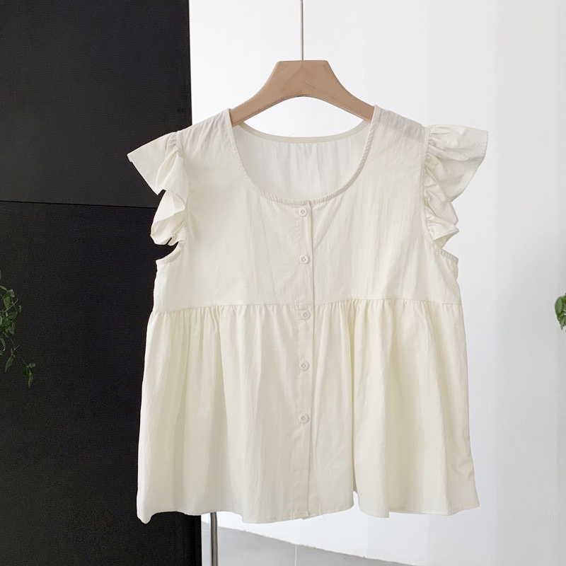 Áo babydoll,áo sơ mi babydoll nữ dáng rộng cánh tiên