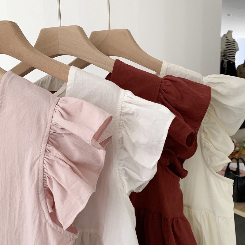 Áo babydoll,áo sơ mi babydoll nữ dáng rộng cánh tiên