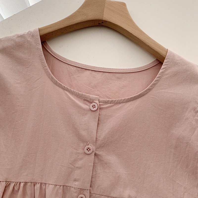 Áo babydoll,áo sơ mi babydoll nữ dáng rộng cánh tiên