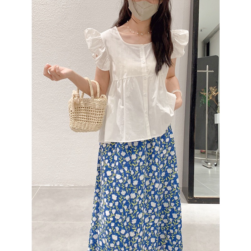 Áo babydoll,áo sơ mi babydoll nữ dáng rộng cánh tiên