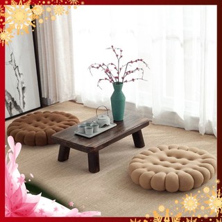 Đệm Ngồi Bệt Hình Bánh Quy EmmiDecor, Lót Ghế, Dercor mẫu mới Siêu Ngộ Nghĩnh Vải Nỉ nhung mềm mịn kích thước 40 x 45 cm