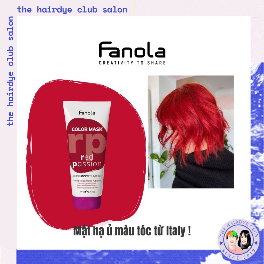 MẶT NẠ HẤP BỔ SUNG HẠT MÀU CHO TÓC FANOLA COLOR MASK TỪ ITALIA