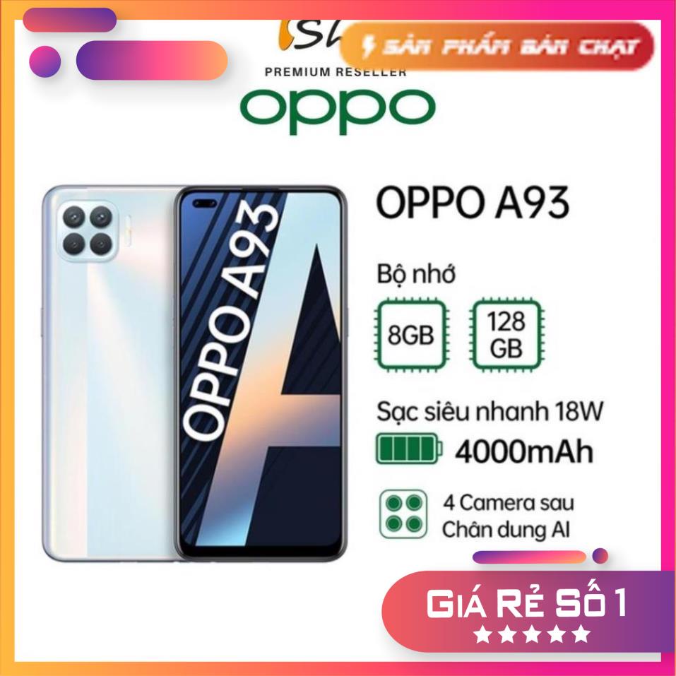 Điện thoại OPPO A93  - fullbox chính hàng - bảog hành 12 tháng lỗi 1 đổi 1