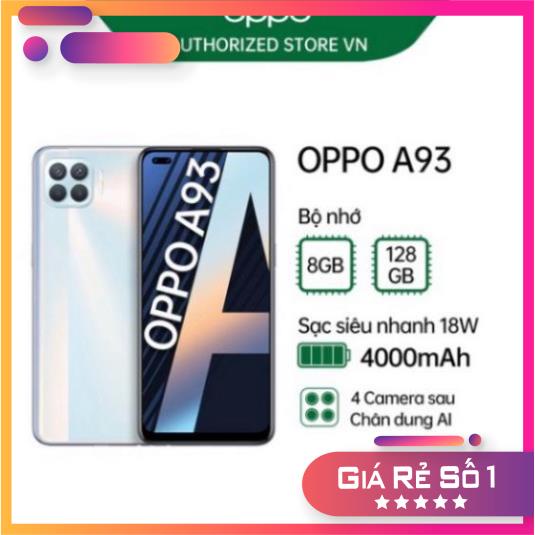 Điện thoại OPPO A93  - fullbox chính hàng - bảog hành 12 tháng lỗi 1 đổi 1
