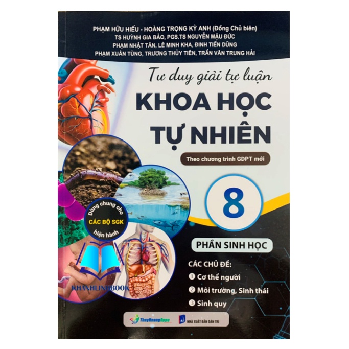 Sách - Tư Duy Giải Tự Luận Khoa Học Tự Nhiên 8 - Phần Sinh Học