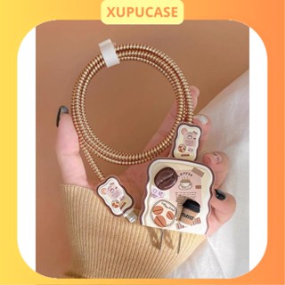 [Kẹo Cafe Dây Ngọc] Bộ phụ kiện bảo vệ củ sạc và cáp sạc cho iphone PD18/20W bằng silicon cao cấp