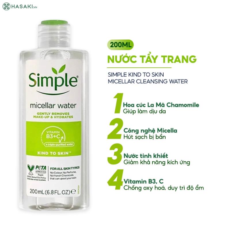 Sữa Rửa Mặt Simple Gel Kind To Skin Refreshing Facial Wash Gel 150ml - MIN SKINCARE