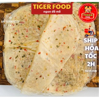 Bánh tráng dẻo cay TIGER FOOD bánh tráng phơi sương dẻo hành ớt dẻo chay Siêu Ngon