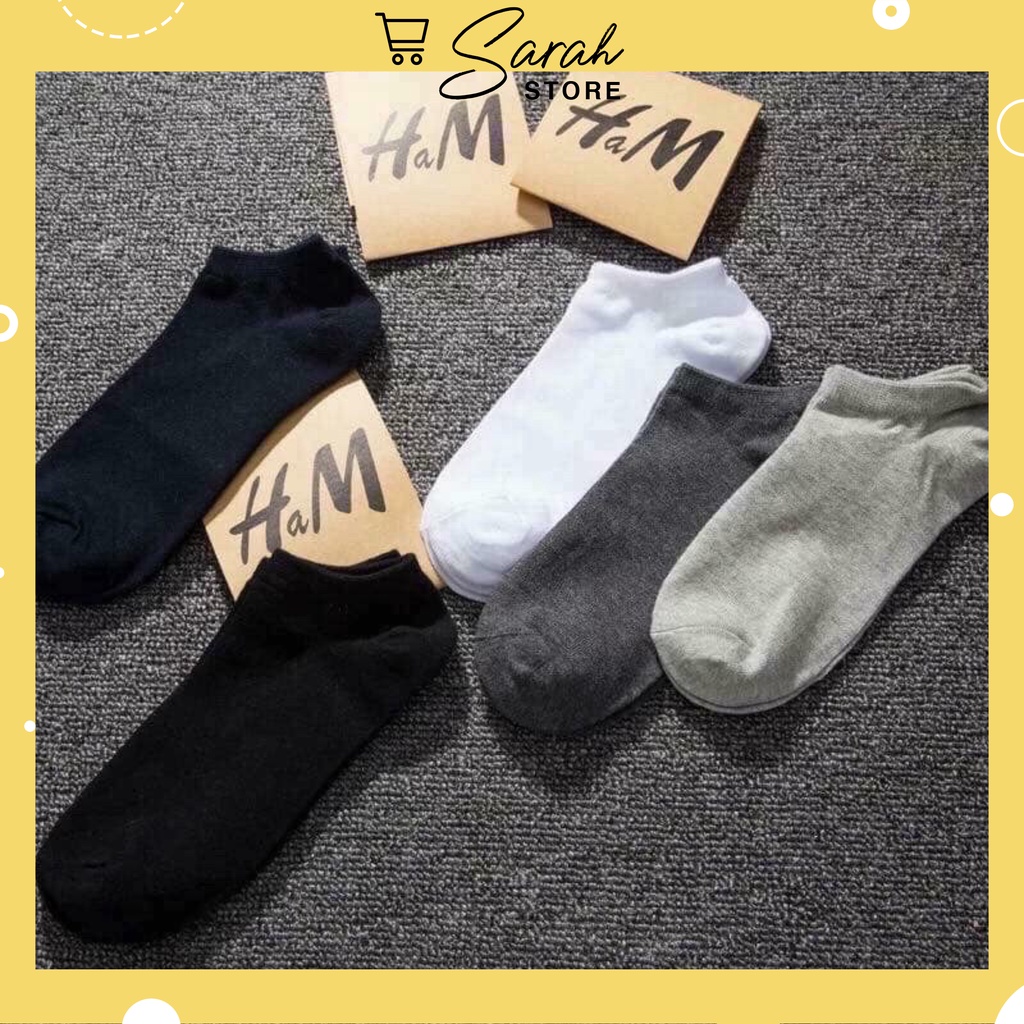 Sét 5 đôi tất nam nữ HM chống hôi chân hàng đẹp