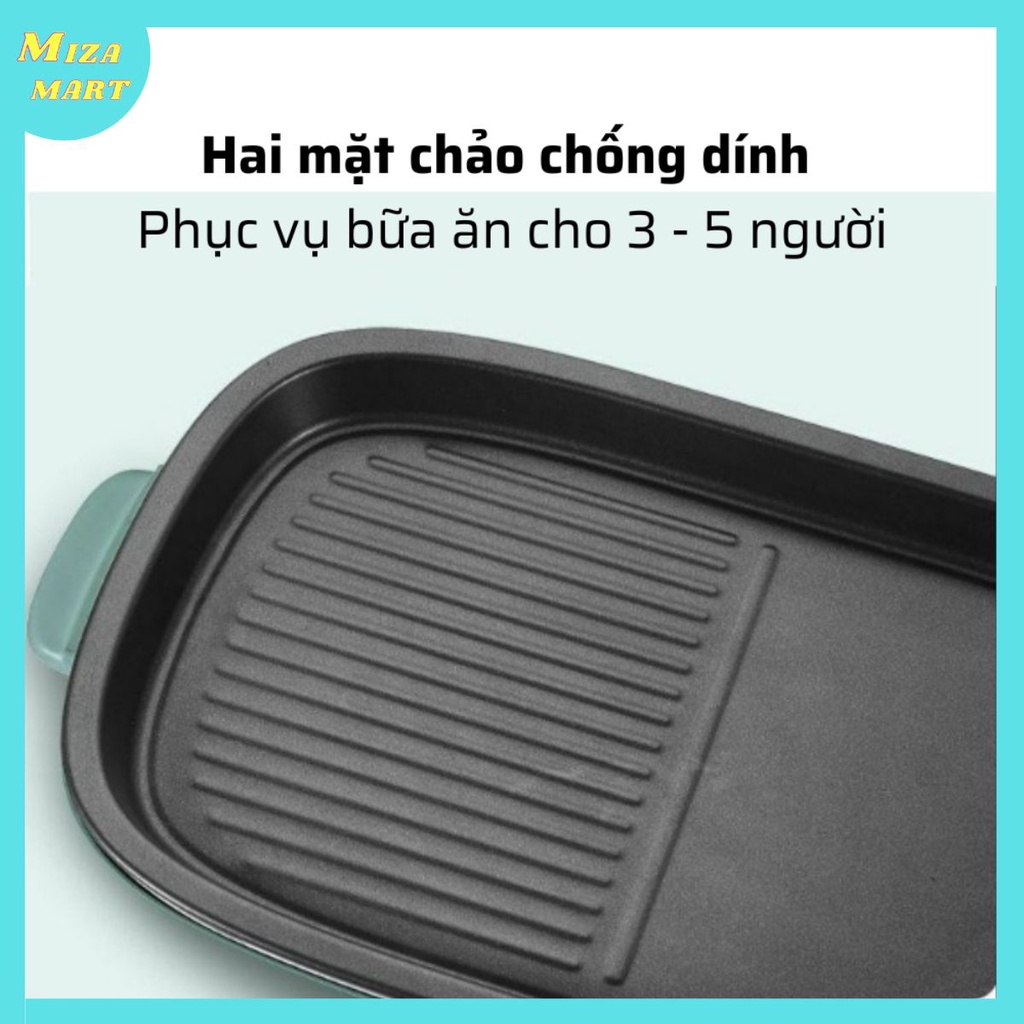 Bếp nướng điện, khay rời, Bear DKL-E12D2 , bếp nướng thịt, dùng cho 4-5 người ăn, tiện lợi và dễ sử dụng, không khói