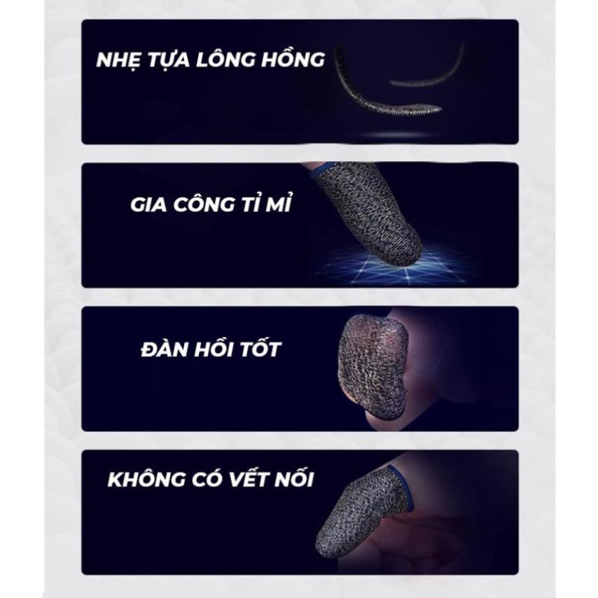 Bao Tay Chơi Game Shezi/Memo Paolu Sợi Bạc Phù Hợp Khi Chơi Liên Quân mobile FF PUBG ROS trên điện thoại