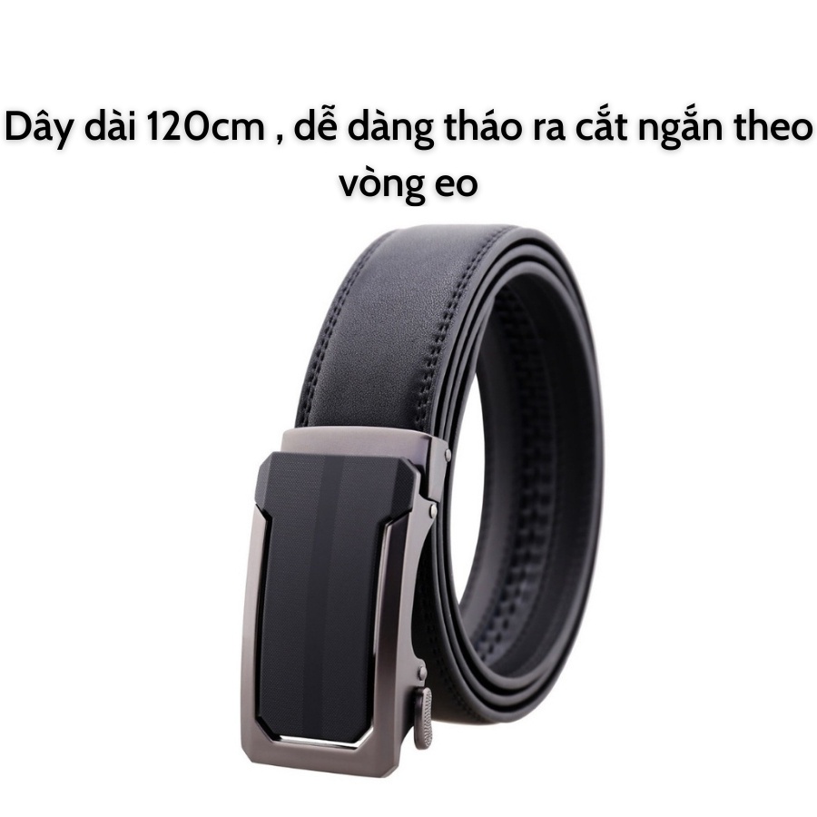 Thắt Lưng Nam Da Bò Thật Khóa Tự Động Cao Cấp Sang Trọng - TL22