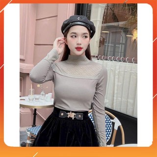 Áo giữ nhiệt len tăm cao cấp cổ leo siêu ấm tôn dáng kiểu dáng basic mix được nhiều kiểu trang phục 8001