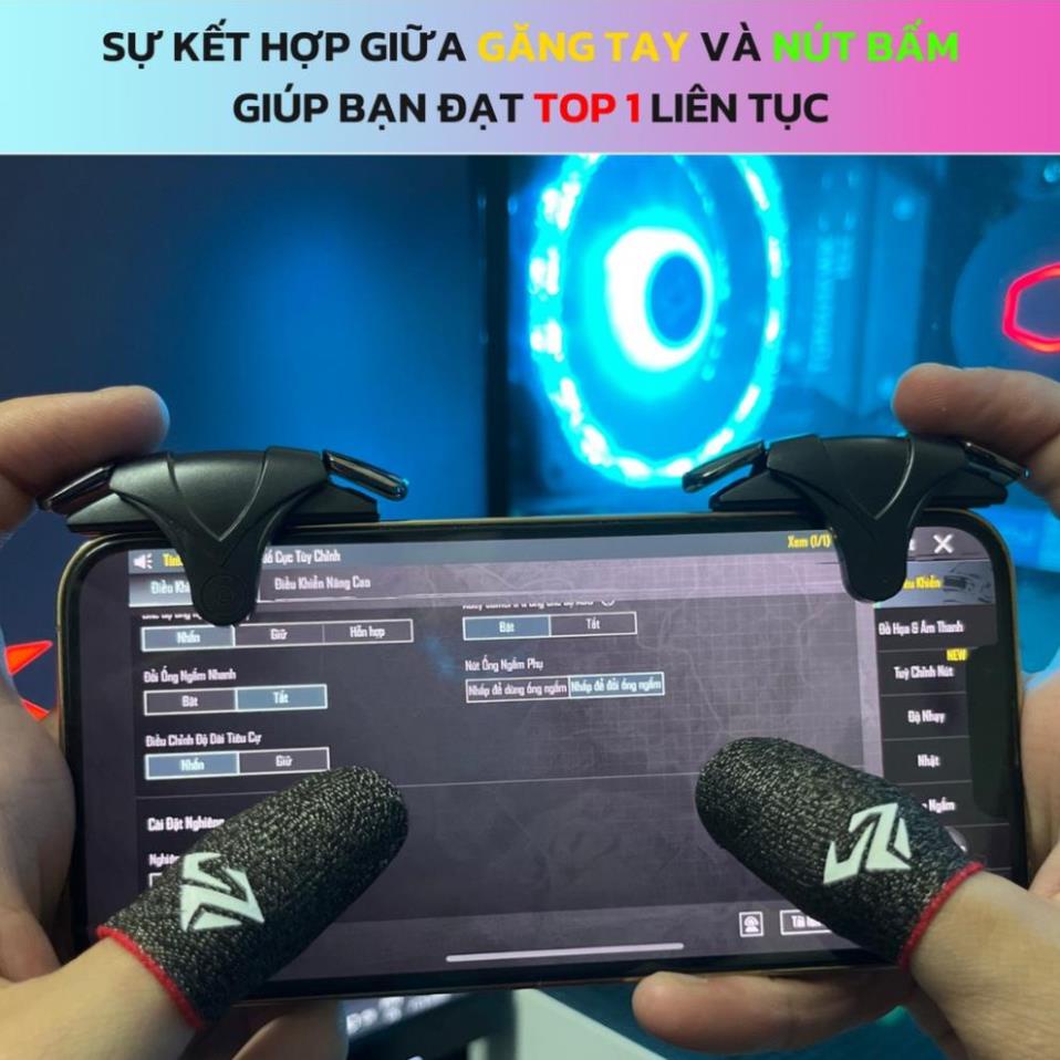 Bao Tay Chơi Game Shezi/Memo Paolu Sợi Bạc Phù Hợp Khi Chơi Liên Quân mobile FF PUBG ROS trên điện thoại