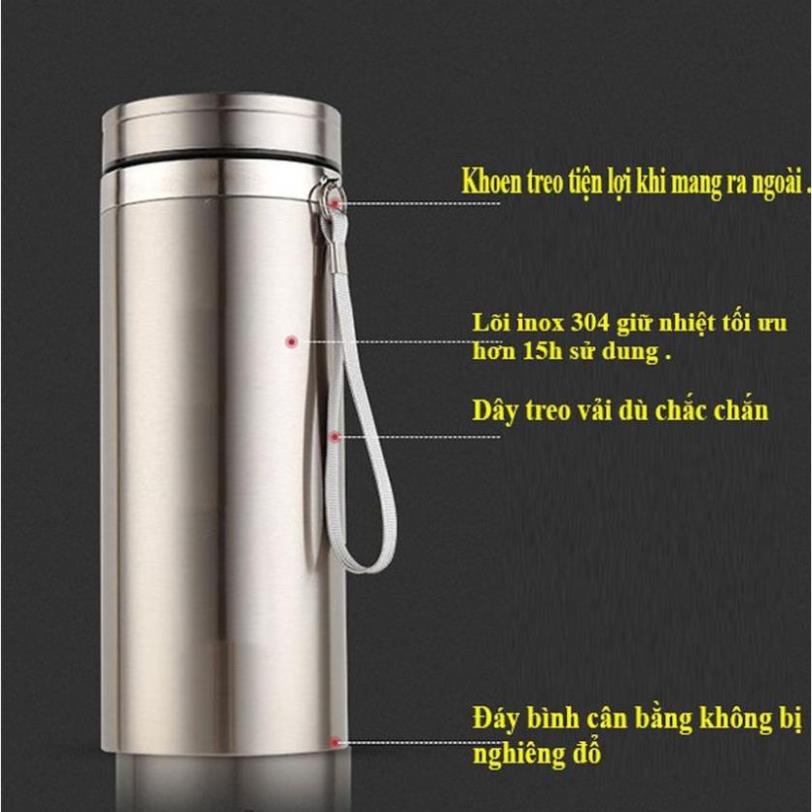 Bình Giữ Nhiệt Inox DEGOUNE Chất Liệu Inox Vỏ Kim Loại