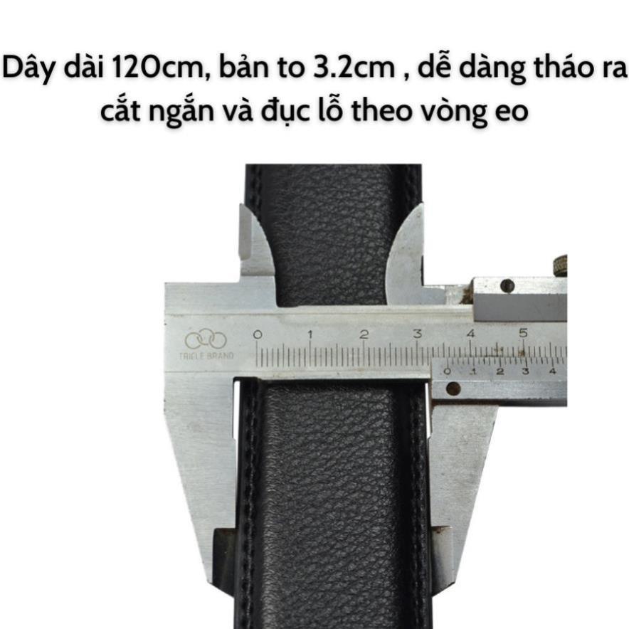 Dây Nịt Nam Da Bò Thời Trang - Thắt Lưng Nam Siêu Bền Đẹp, Tặng Kèm Hộp - TLS