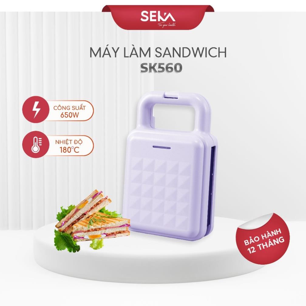 Máy Nướng Bánh Mỳ Sandwich SEKA SK560 Bảo Hành 12 Tháng, Máy Kẹp Bánh Mỳ Máy Nướng Bánh Đa Năng