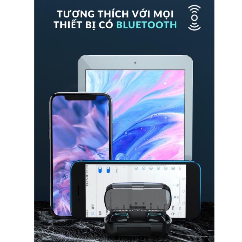 Tai Nghe Bluetooth M10 Pro Nâng Cấp Pin Trâu 3000mah, Nút Cảm Ứng, Màn Hình Led Gaming, Chống Nước Chống Ồn - Paolu
