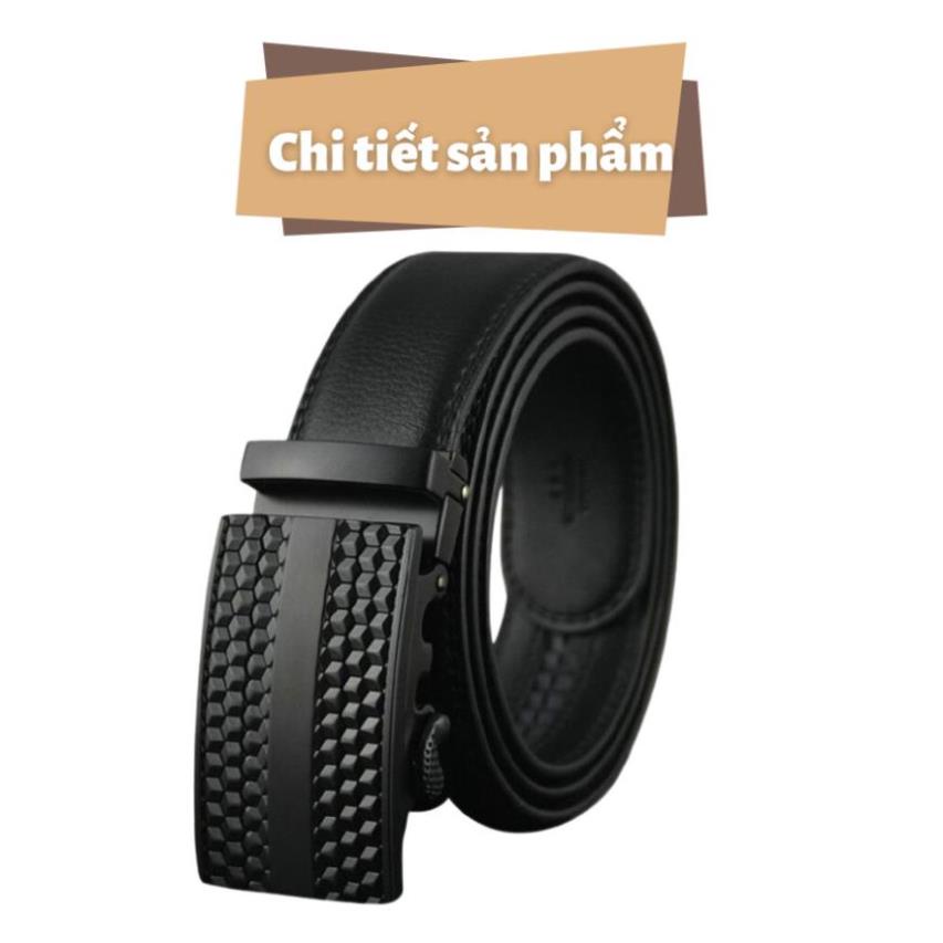 Dây Nịt Nam Da Bò Thời Trang - Thắt Lưng Nam Siêu Bền Đẹp, Tặng Kèm Hộp - TLS