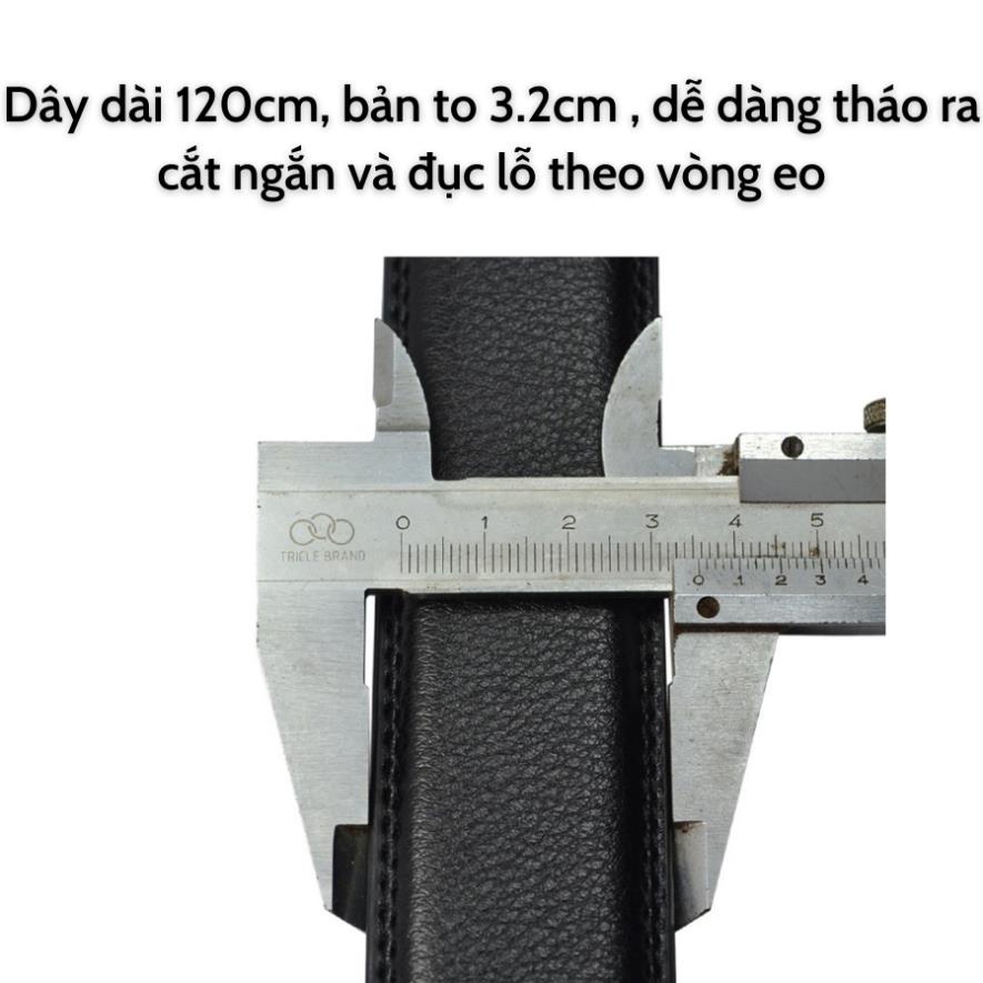 Dây Nịt Nam Da Bò Thời Trang - Thắt Lưng Nam Siêu Bền Đẹp, Tặng Kèm Hộp - TLS