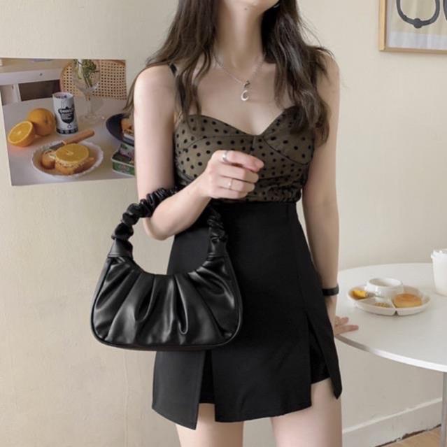 Túi xách nữ quai nhún hot trend túi nữ kẹp nách đeo vai kiểu dáng bánh bèo cực xinh và cá tính hot TN000