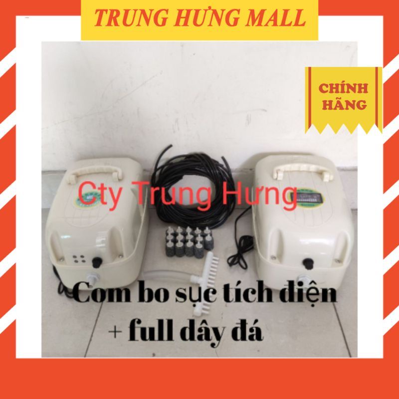 Máy sủi khí, sục khí oxy tích điện B4800, B7800( kèm dây + quả sủi)