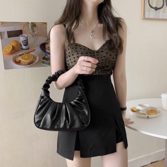 Túi xách nữ quai nhún hot trend túi nữ kẹp nách đeo vai kiểu dáng bánh bèo cực xinh và cá tính hot TN000