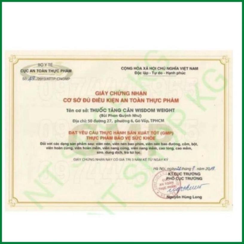 Tăng cân wisdom weight, combo 3 hộp wisdom weight chính hãng indonesia, tăng cân an toàn hiệu quả và không tích nước