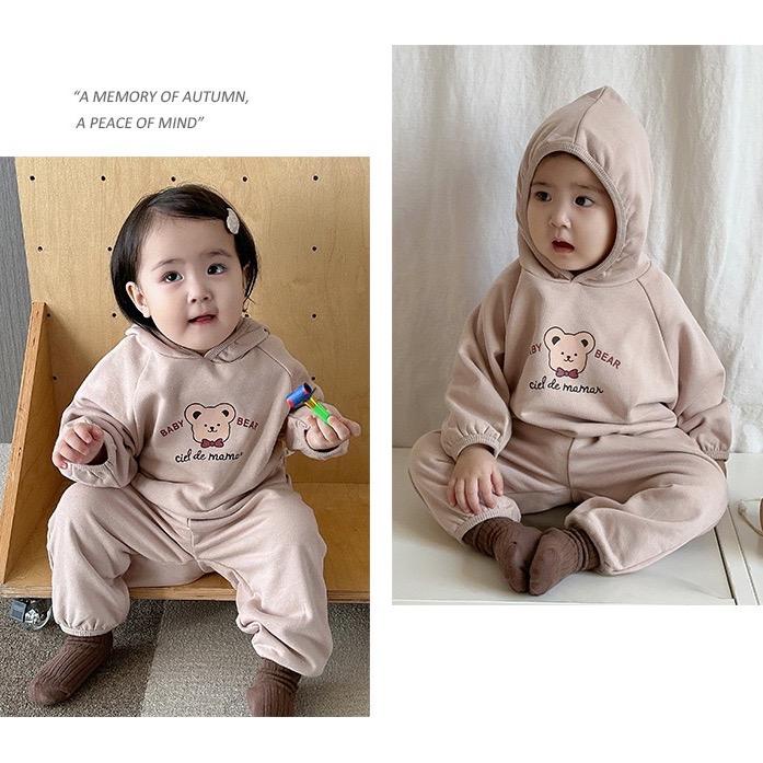 Bộ nỉ bayby bear cho bé