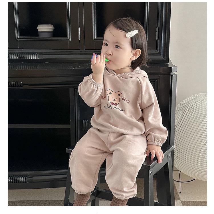 Bộ nỉ bayby bear cho bé