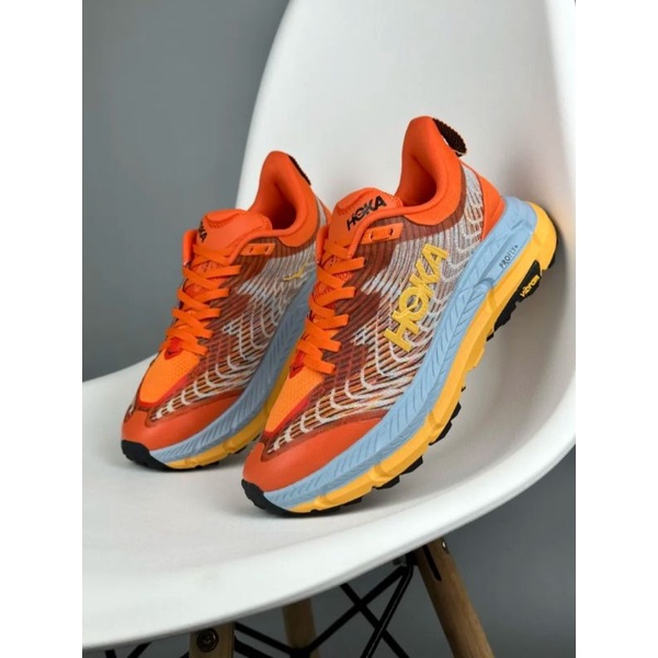 Giày Chạy Trail Trekking Chạy Bộ Thể Thao Hoka Mafate Speed 4 ' 1129930 ' Tặng Kèm Tất Xịn '