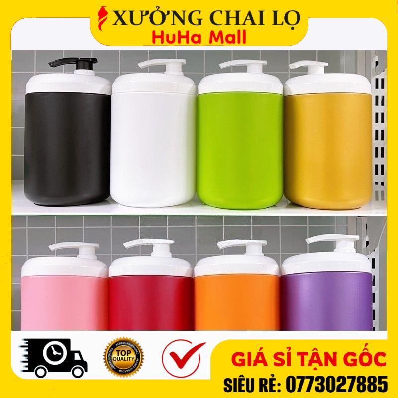 Hủ Hộp Đựng Kem Body 1kg Có Vòi/ Không Vòi Chiết Mĩ Phẩm, Đựng Bột