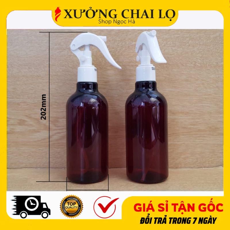 Chai Lọ Xịt Vòi Chuột ❤ Chai Lọ Nhựa Pet Xịt Vòi Chuột 300ml, 500ml Cao Chiết Dung Dịch , Phụ Kiện Du Lịch