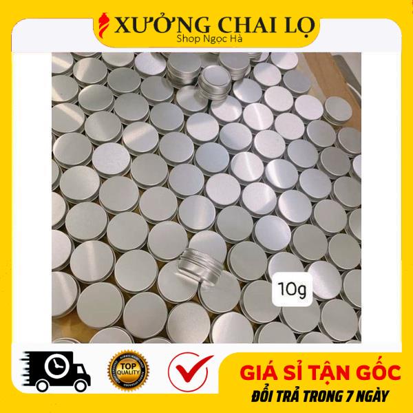 Hộp Nhôm 10g,20g,50g,100g Vặn Đáy Đựng Son Môi, Sáp Ong , Phụ Kiện Du Lịch