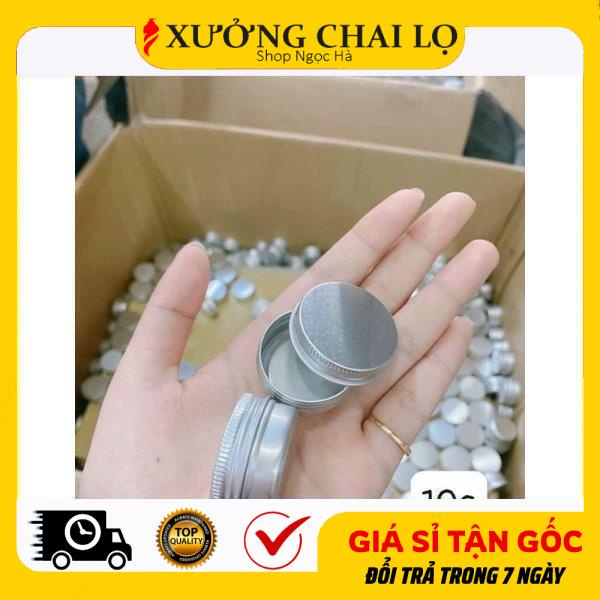 Hộp Nhôm 10g,20g,50g,100g Vặn Đáy Đựng Son Môi, Sáp Ong , Phụ Kiện Du Lịch