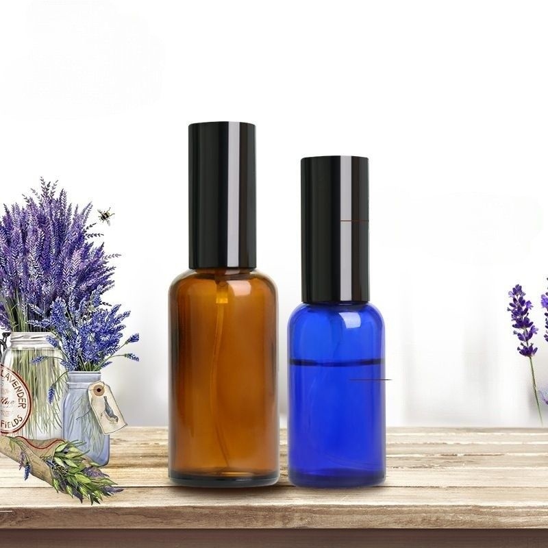 Lọ Xịt Phun Sương ❤ Siêu Rẻ ❤ Chai Nhựa Pet Nút Phun Sương Đen Dài 100ml,50ml,30ml,20ml Đựng Nước Hoa, Tinh Dầu