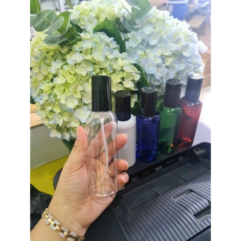 Lọ Xịt Phun Sương ❤ Siêu Rẻ ❤ Chai Nhựa Pet Nút Phun Sương Đen Dài 100ml,50ml,30ml,20ml Đựng Nước Hoa, Tinh Dầu