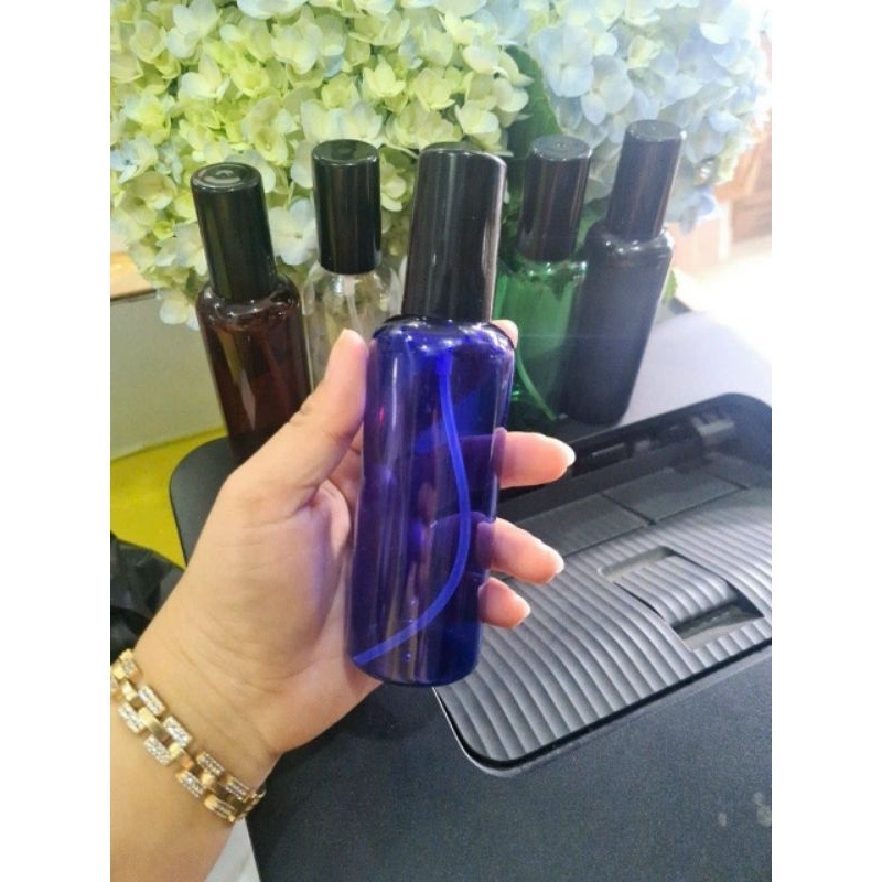 Lọ Xịt Phun Sương ❤ Siêu Rẻ ❤ Chai Nhựa Pet Nút Phun Sương Đen Dài 100ml,50ml,30ml,20ml Đựng Nước Hoa, Tinh Dầu