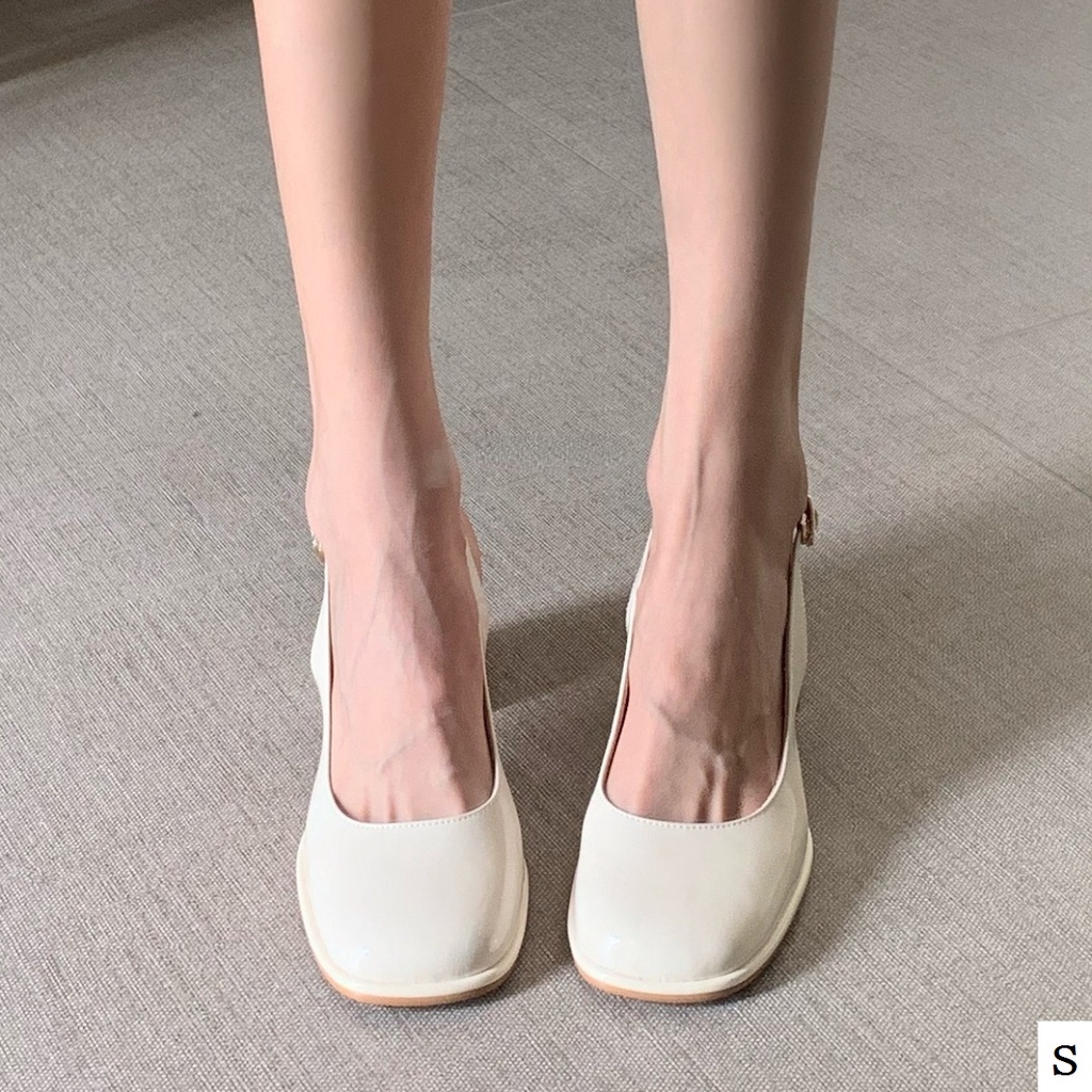 Giày Xăng Đan Cao Gót Hở Ngón Thời Trang Mùa Hè 2023 Phong Cách Pháp Cho Nữ