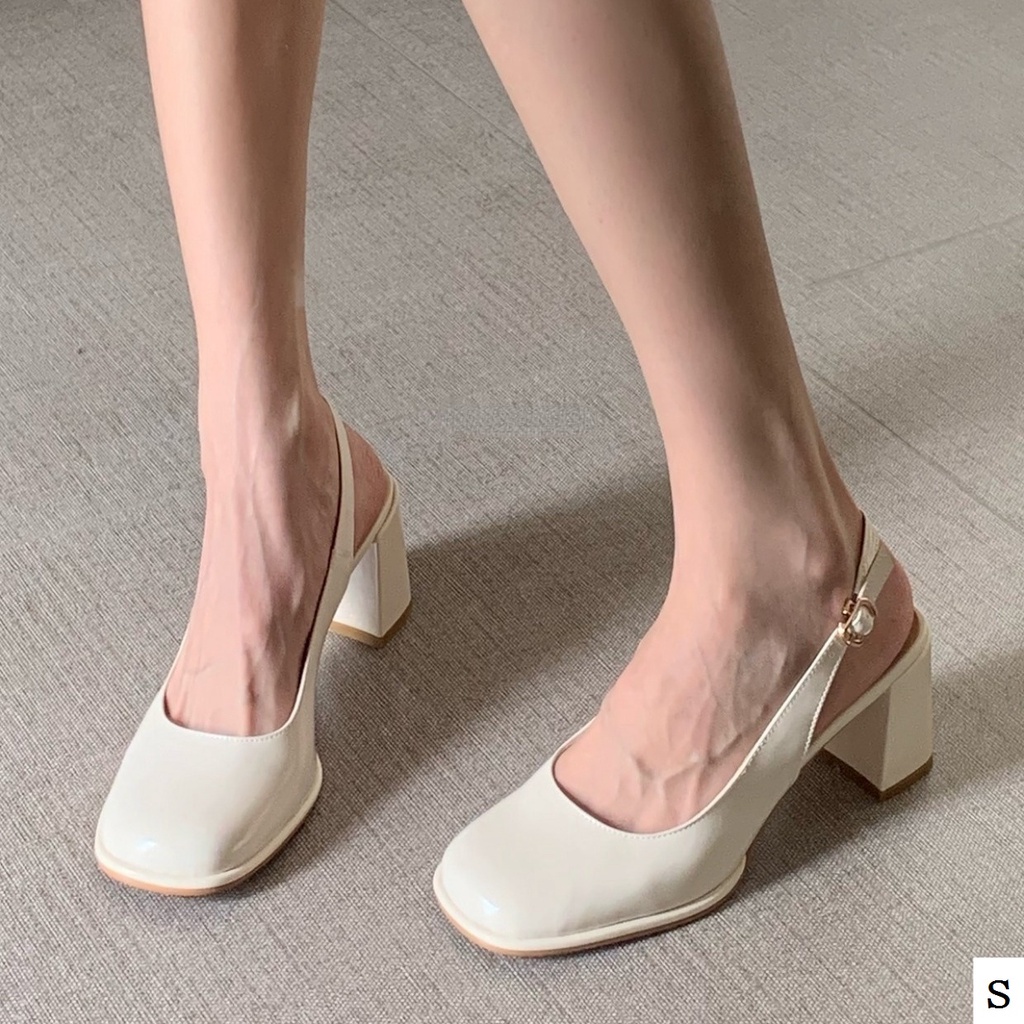 Giày Xăng Đan Cao Gót Hở Ngón Thời Trang Mùa Hè 2023 Phong Cách Pháp Cho Nữ