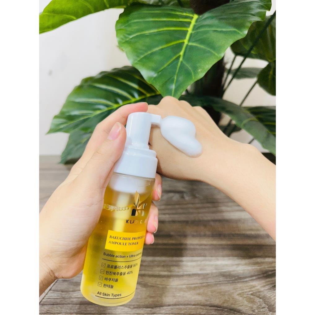 Toner/ nước hoa hồng/ nước cân bằng da với keo ong + bakuchiol K Lady Care, dạng bọt, 150ml - HANA