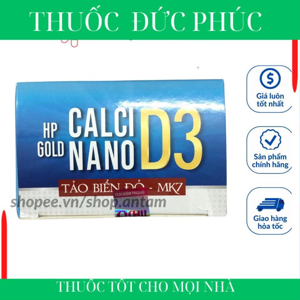 Hp Gold Calci Nano D3 Tảo Biển Đỏ K2 Bổ sung canxi, chống còi xương, loãng xương, phát triển nhanh k