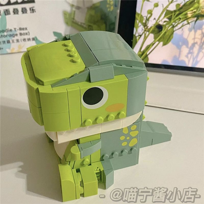 Bộ Đồ Chơi Lắp Ráp lego diy Hình Khủng Long Trái Tim Dễ Thương Sáng Tạo Cho Bé Gái